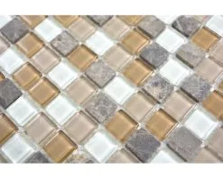 Glasmozaïek CM M435 Beige/bruin 30x30 Cm -Vloertegels Winkel DV 8 10021277 04 4c NL 20190409221653