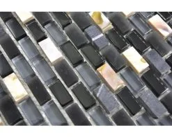 Glasmozaïek XCM B13S Zwart 31x28,5 Cm -Vloertegels Winkel DV 8 10021310 04 4c NL 20190409221653