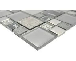 Glasmozaïek XCM MC529 Zilver/grijs/zwart 29,8x29,8 Cm -Vloertegels Winkel DV 8 10021320 03 4c NL 20190411051700