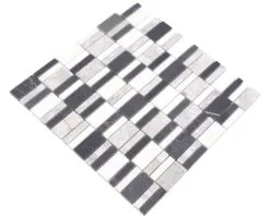 Natuursteen Mozaïek XNM BC449 Zwart/wit/grijs 30x30 Cm -Vloertegels Winkel DV 8 10021330 05 4c DE 20210924171759