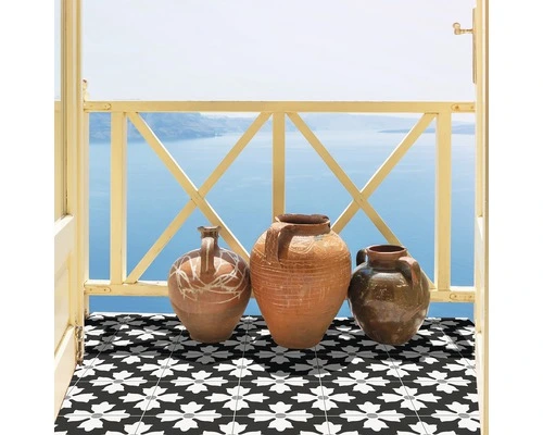 Wand- En Vloertegel Kasbah Zwart 20x20 Cm 4 Wand- En Vloertegel Kasbah Zwart 20x20 Cm - Afbeelding 2