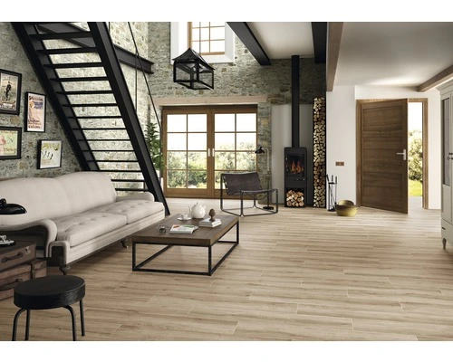 Wand- En Vloertegel Limewood Natural 23,3 X 120 Cm 4 Wand- En Vloertegel Limewood Natural 23,3 X 120 Cm - Afbeelding 2