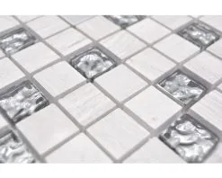 Glasmozaïek XNM Q10 Kristal/steen/staal Wit30x30 Cm -Vloertegels Winkel DV 8 10183966 02 4c DE 20190914211653