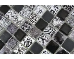 Glasmozaïek XCM JT03 Zwart 29,8x29,8 Cm 12 Glasmozaïek XCM JT03 Zwart 29,8x29,8 Cm -Vloertegels Winkel DV 8 10183972 04 4c DE 20200316094753