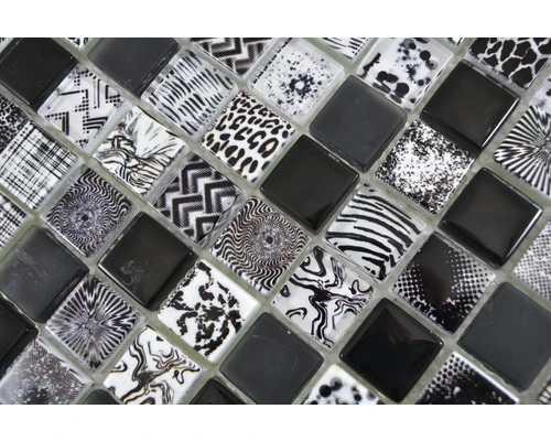 Glasmozaïek XCM JT03 Zwart 29,8x29,8 Cm 7 Glasmozaïek XCM JT03 Zwart 29,8x29,8 Cm - Afbeelding 5