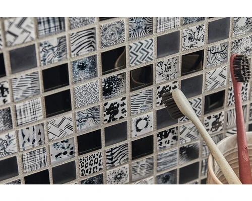 Glasmozaïek XCM JT03 Zwart 29,8x29,8 Cm 5 Glasmozaïek XCM JT03 Zwart 29,8x29,8 Cm - Afbeelding 3