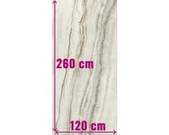 XXL Wand- En Vloertegel Athen White Gepolijst 120x260 Cm 7 Mm