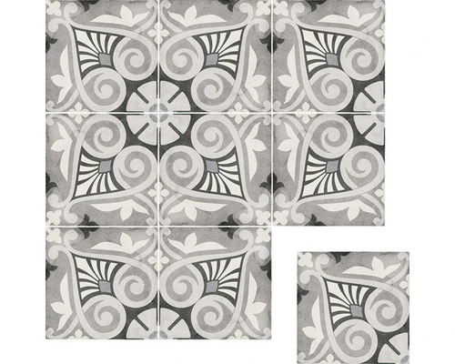 Wand- En Vloertegel Anuvo Decor Opera Grey 20x20 Cm 4 Wand- En Vloertegel Anuvo Decor Opera Grey 20x20 Cm - Afbeelding 2