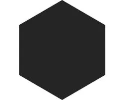 Wand- En Vloertegel Pinni Black Hexagon 23x26,5 Cm