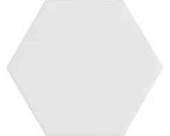 Wand- En Vloertegel Qroma Zeshoek White 10.1 X 11.6 Cm