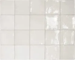 Wandtegel Handvorm Artcore White 10 X 10 Cm