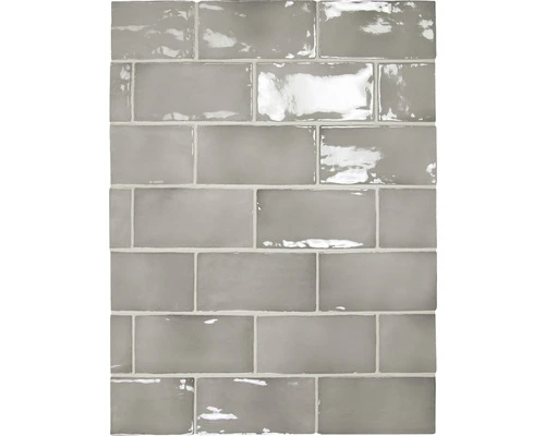 Wandtegel Handvorm Artcore Grey 7.5 X 15 Cm 3 Wandtegel Handvorm Artcore Grey 7.5 X 15 Cm