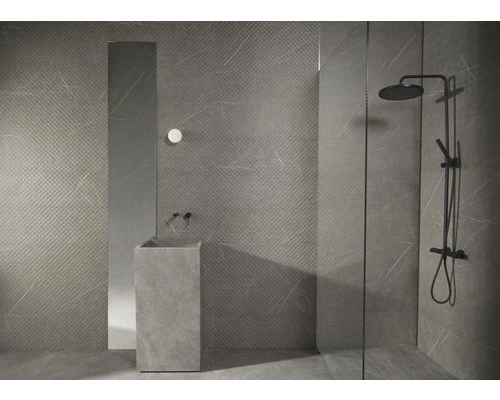 Wandtegel Montana Darkgrey 90 X 30 Mm Gerectificeerd 4 Wandtegel Montana Darkgrey 90 X 30 Mm Gerectificeerd - Afbeelding 2