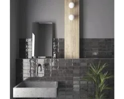 Wandtegel Handvorm Olteya Black 7,5x15 Cm