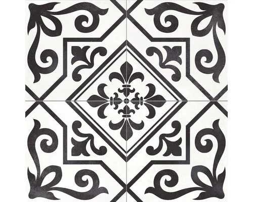 Wand- En Vloertegel Yalla Black 45,2x45,2 Cm 3 Wand- En Vloertegel Yalla Black 45,2x45,2 Cm