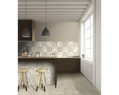 Wand- En Vloertegel Cementina Beige Noce 34x34cm 4 Wand- En Vloertegel Cementina Beige Noce 34x34cm - Afbeelding 2