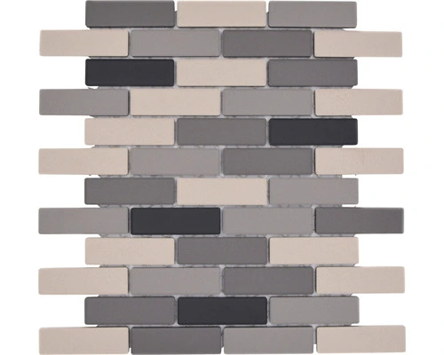 Keramisch Mozaïek BR 555 Zwart/grijs/beige Mix 29,5x29,5 Cm 3 Keramisch Mozaïek BR 555 Zwart/grijs/beige Mix 29,5x29,5 Cm