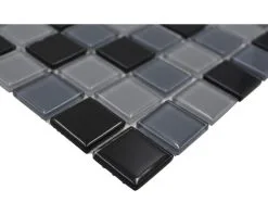 Glasmozaïek Crystal CM 4999 Zwart/grijs Mix 30,5x32,5 Cm -Vloertegels Winkel DV 8 5576195 01 4c DE 20210301144347