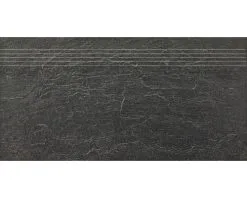 Wand- En Vloertegel Cliff Zwart Trede 30x60 Cm