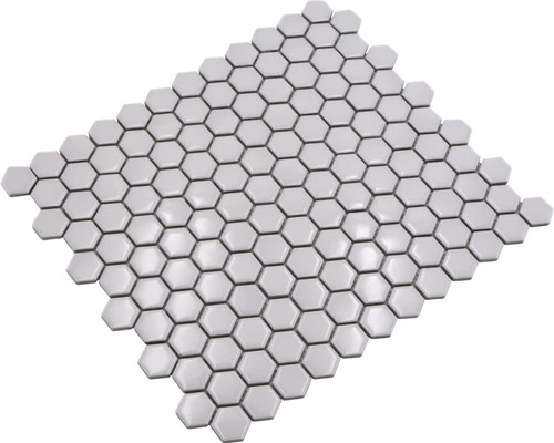 Keramisch Mozaïek Hexagon Uni Wit Glans 26x30 Cm 8 Keramisch Mozaïek Hexagon Uni Wit Glans 26x30 Cm - Afbeelding 6