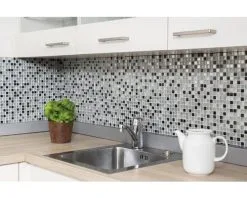 Glasmozaïek Chrystal XCE 88 Zilver/zwart 30,5x32,2 Cm -Vloertegels Winkel DV 8 5836586 05 4c DE 20200316114659