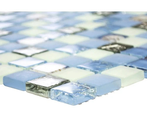 Glasmozaïek Chrystal XCM 8OP8 Blauw 30x30 Cm 4 Glasmozaïek Chrystal XCM 8OP8 Blauw 30x30 Cm - Afbeelding 2