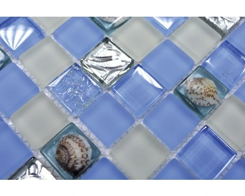 Glasmozaïek Chrystal XCM 8OP8 Blauw 30x30 Cm 5 Glasmozaïek Chrystal XCM 8OP8 Blauw 30x30 Cm - Afbeelding 3