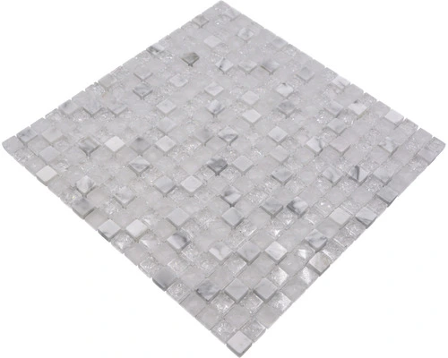 Glasmozaïek Chrystal XIC 1011 Wit Mix Craquelé/gebroken Glas 30,5x30,5 Cm 10 Glasmozaïek Chrystal XIC 1011 Wit Mix Craquelé/gebroken Glas 30,5x30,5 Cm - Afbeelding 8