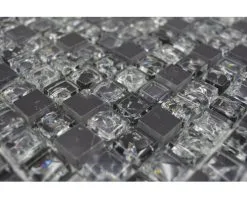 Glasmozaïek Chrystal XIC 1028 Zwart Mix Craquelé/gebroken Glas 30,5x30,5 Cm -Vloertegels Winkel DV 8 5836629 04 4c DE 20210308114048