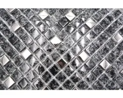 Glasmozaïek Chrystal XIC 1099 Zwart/zilver Mix Craquelé/gebroken Glas 30x30 Cm 17 Glasmozaïek Chrystal XIC 1099 Zwart/zilver Mix Craquelé/gebroken Glas 30x30 Cm -Vloertegels Winkel DV 8 5836633 07 4c DE 20210330105017