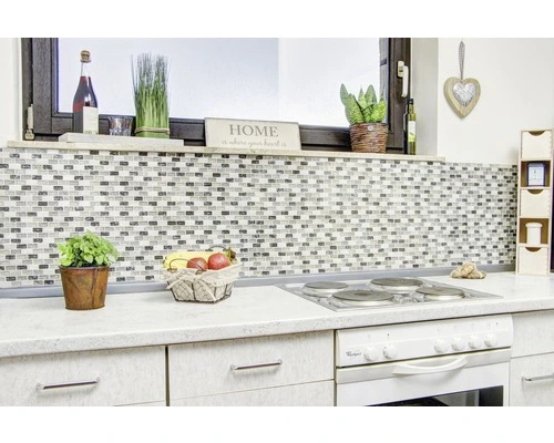 Glasmozaïek Chrystal XIC B1152 Grijs Craquelé/gebroken Glas 30x28,5 Cm 5 Glasmozaïek Chrystal XIC B1152 Grijs Craquelé/gebroken Glas 30x28,5 Cm - Afbeelding 3