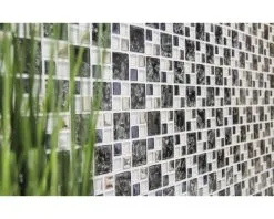 Glasmozaïek Chrystal XICK 1499 Zwart/wit/zilver Craquelé/gebroken Glas 33,8x33,8 Cm -Vloertegels Winkel DV 8 5836639 05 4c DE 20190103121800