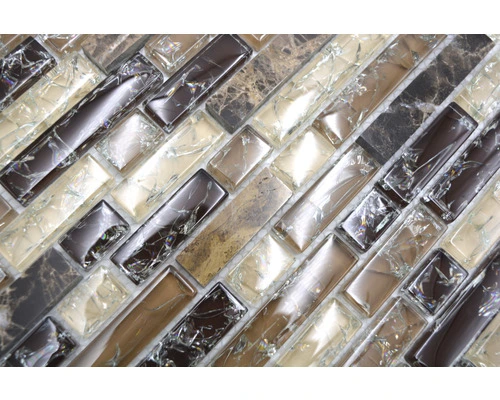 Glasmozaïek Chrystal XIC V1355 Bruin Craquelé/gebroken Glas 29,8x30,5 Cm 6 Glasmozaïek Chrystal XIC V1355 Bruin Craquelé/gebroken Glas 29,8x30,5 Cm - Afbeelding 4