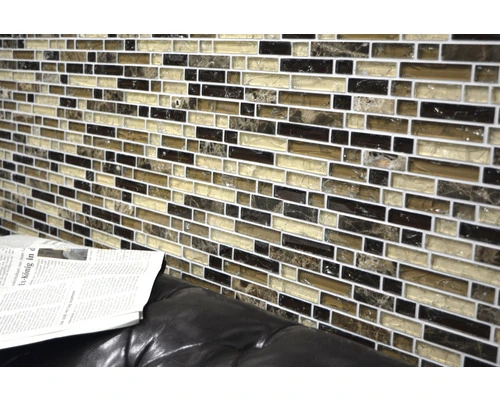 Glasmozaïek Chrystal XIC V1355 Bruin Craquelé/gebroken Glas 29,8x30,5 Cm 10 Glasmozaïek Chrystal XIC V1355 Bruin Craquelé/gebroken Glas 29,8x30,5 Cm - Afbeelding 8