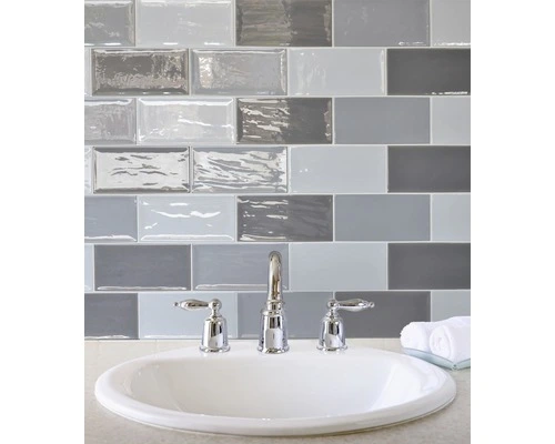 Wandtegel Handvorm Artisan Gris 10x20 Cm 4 Wandtegel Handvorm Artisan Gris 10x20 Cm - Afbeelding 2