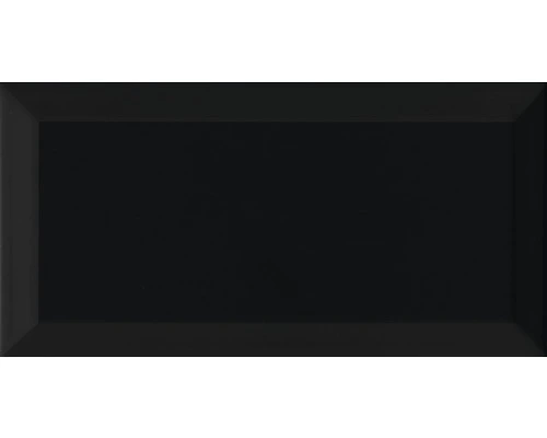 Wandtegel Metro Biselado Negro Glans 10x20 Cm 3 Wandtegel Metro Biselado Negro Glans 10x20 Cm