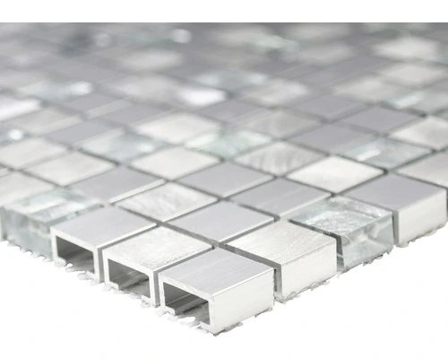 Aluminium Mozaïek ALF A309F Zilver 30x30 Cm 4 Aluminium Mozaïek ALF A309F Zilver 30x30 Cm - Afbeelding 2