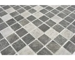 Glasmozaïek CW 314 Grijs/bruin 30x30 Cm -Vloertegels Winkel DV 8 6236853 03 4c DE 20190103124653