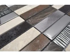 Glasmozaïek Night 48X Bruin/goud/zwart 29,8x29,8 Cm -Vloertegels Winkel DV 8 6236871 03 4c DE 20210308114340