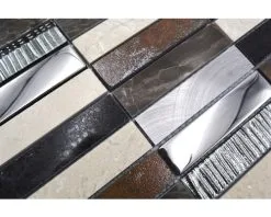 Glasmozaïek Night 48X Bruin/goud/zwart 29,8x29,8 Cm -Vloertegels Winkel DV 8 6236871 09 4c DE 20210305104655