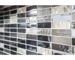 Glasmozaïek NIGHT 58X Zwart/zilver 29,8x29,8 Cm -Vloertegels Winkel DV 8 6236872 04 4c DE 20200316134753