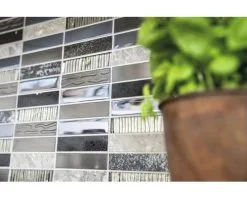 Glasmozaïek NIGHT 58X Zwart/zilver 29,8x29,8 Cm -Vloertegels Winkel DV 8 6236872 05 4c DE 20200316121650