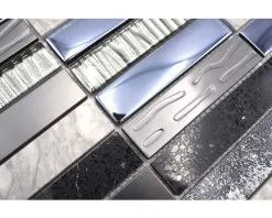 Glasmozaïek NIGHT 58X Zwart/zilver 29,8x29,8 Cm -Vloertegels Winkel DV 8 6236872 08 4c DE 20210305101753