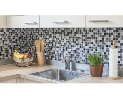 Glasmozaïek XCM HQ24 Zwart/zilver/wit 30x30 Cm -Vloertegels Winkel DV 8 6236908 04 4c DE 20170902040253