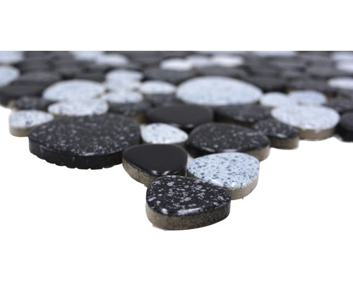 Keramisch Mozaïek XKM 33 Wit/zwart 30x30 Cm 4 Keramisch Mozaïek XKM 33 Wit/zwart 30x30 Cm - Afbeelding 2