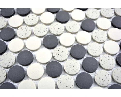 Keramisch Mozaïek CU K210 Zwart/crème 30,5x31,5 Cm Antislip 6 Keramisch Mozaïek CU K210 Zwart/crème 30,5x31,5 Cm Antislip - Afbeelding 4