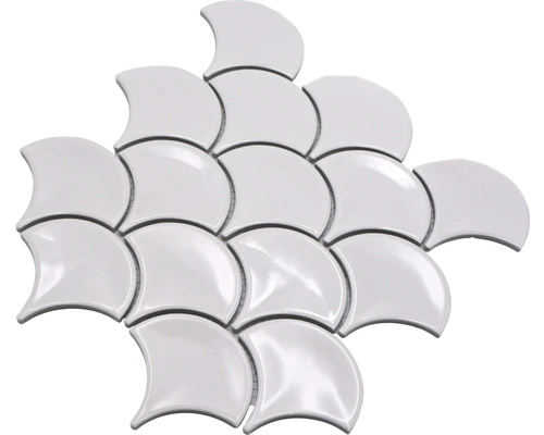 Keramisch Mozaïek FS 07W Uni Wit Glans 25,6x27,3 Cm 7 Keramisch Mozaïek FS 07W Uni Wit Glans 25,6x27,3 Cm - Afbeelding 5