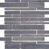 Natuursteen Mozaïek SL 89 Leisteen Zwart 30,5x30 Cm