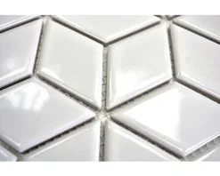 Keramisch Mozaïek POV 02 Uni Wit 26,6x30,5 Cm -Vloertegels Winkel DV 8 6509754 02 4c DE 20190104131758