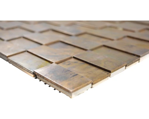 Metaalmozaïek XK3DR16 Rechthoek Koper 28x29 Cm 4 Metaalmozaïek XK3DR16 Rechthoek Koper 28x29 Cm - Afbeelding 2